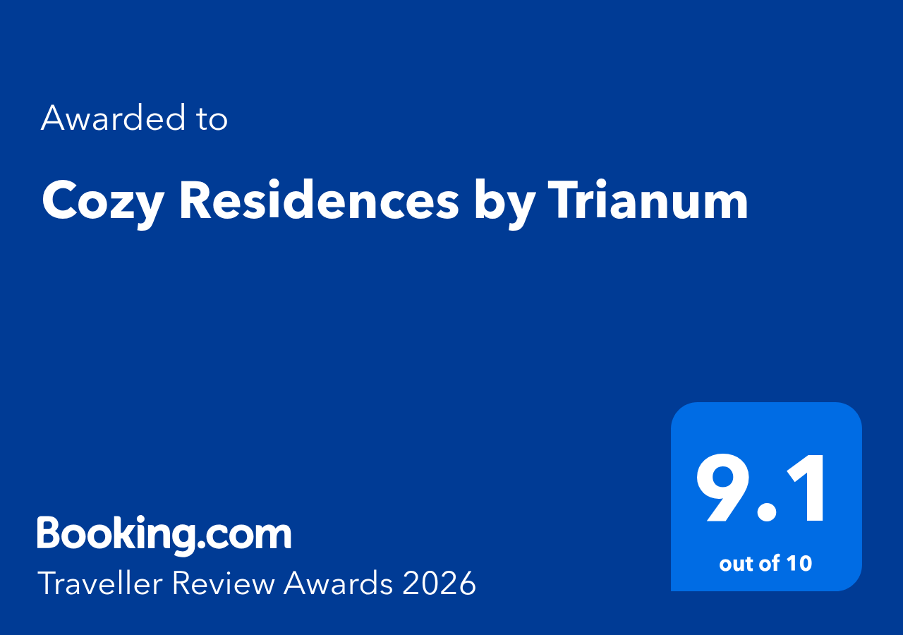 Cozy Residences Booking.com Award 2026